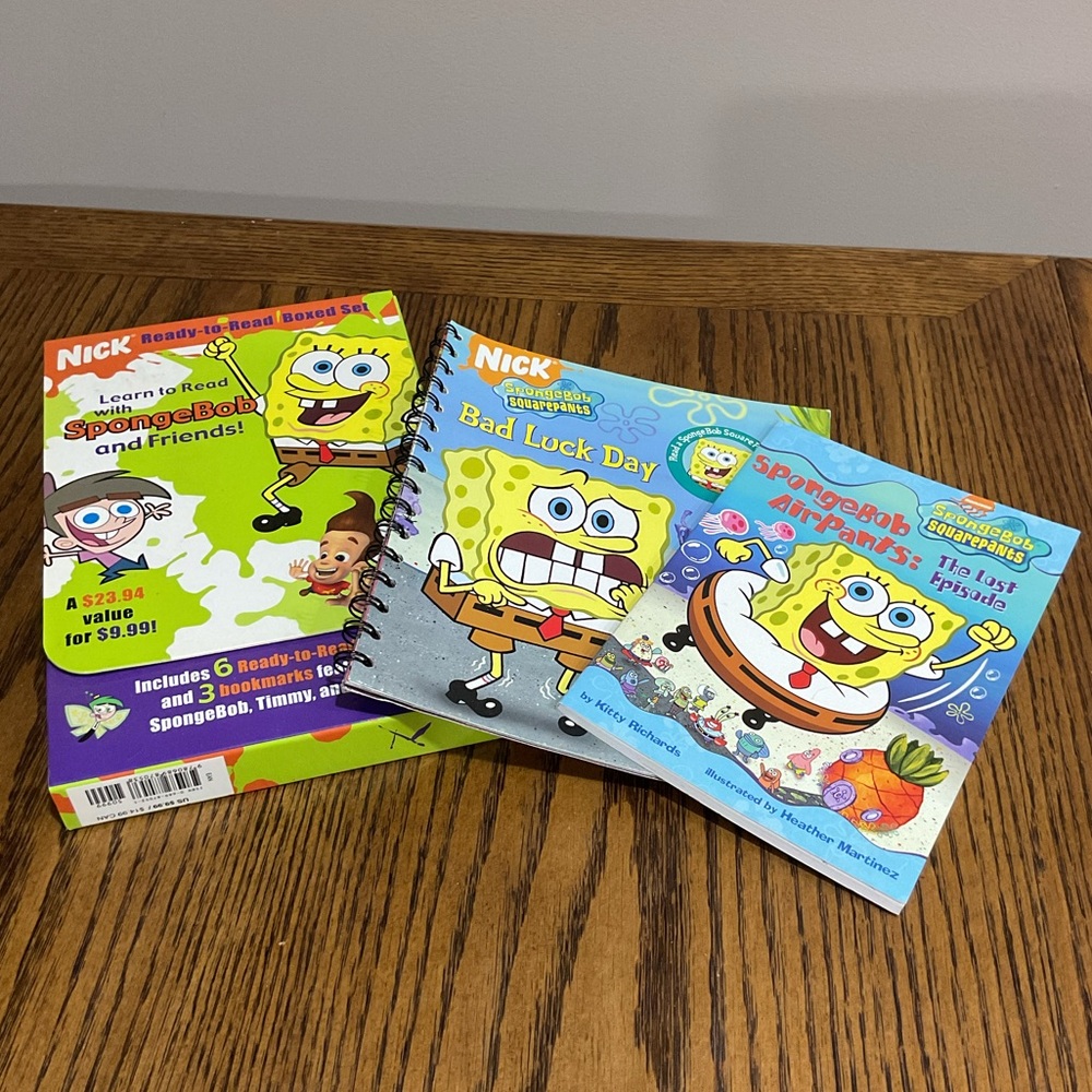 Nickelodeon SpongeBob SquarePants AirPants Book Set Bad Luck Day & Last Episode